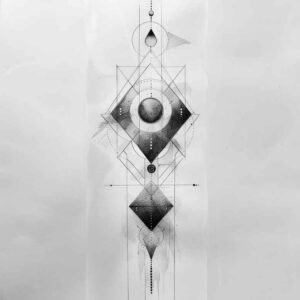 symmetrical-geometric-tattoo – tattoo design ideas free ai generated – simple-form – for-toe – Gallery: geometric-inkby-ai