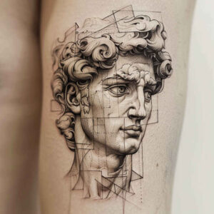 symmetrical-tattoo – tattoo design ideas free ai generated – whisper-line – for-back – Gallery: geometric-inkby-ai