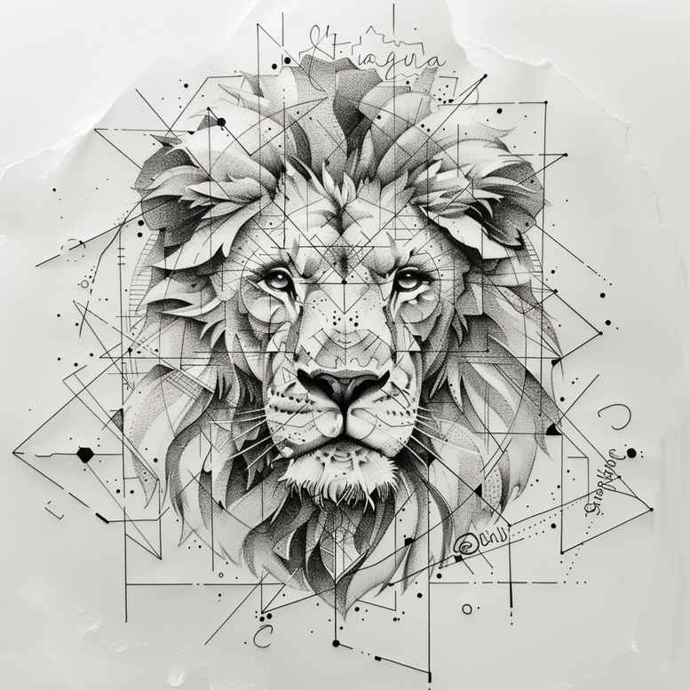 geometric tattoo design ideas geometric outline blooming center for back