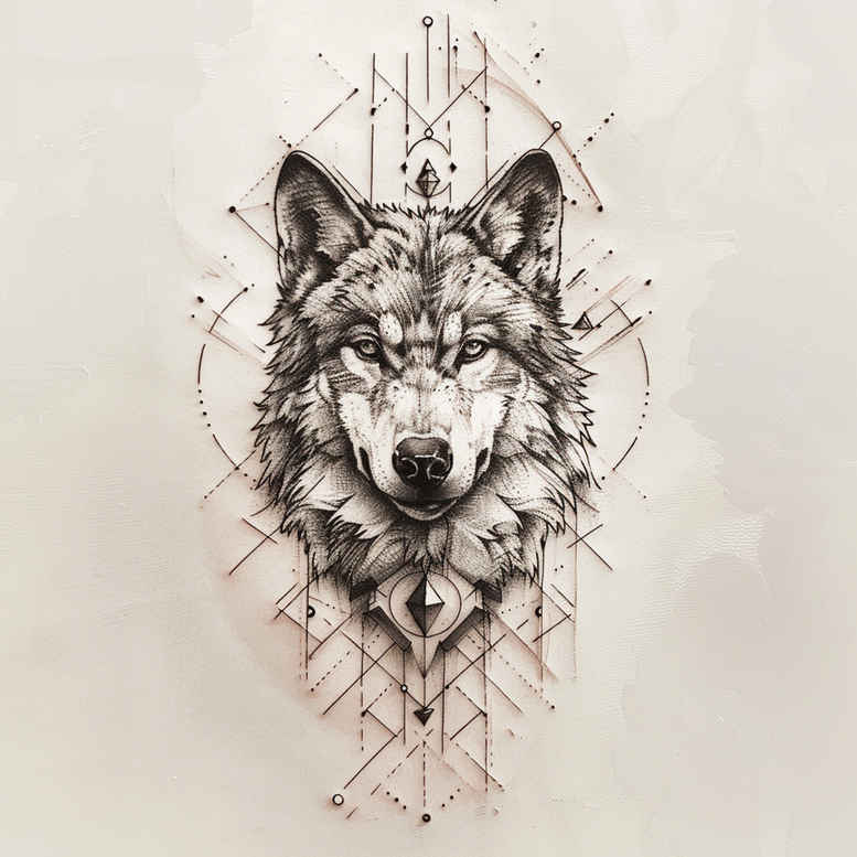 geometric tattoo design ideas fractal pattern dynamic center for lower arm
