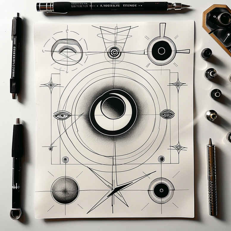 geometric tattoo design ideas wave grid ethereal for collarbone