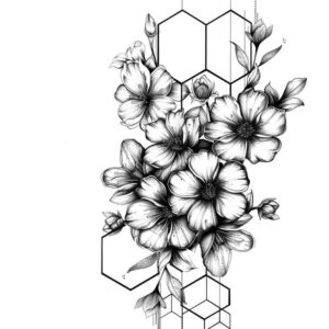 geometric tattoo design ideas symmetrical patterned represents perseverance