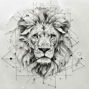 tattoo-with-light-effects – tattoo design ideas free ai generated – short-stroke – for-lower-back – Gallery: geometric-inkby-ai