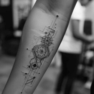 technical-tattoo – tattoo design ideas free ai generated – pure-motif – for-abdomen – Gallery: geometric-inkby-ai