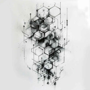 technical-tattoo – tattoo design ideas free ai generated – subtle – for-hip – Gallery: geometric-inkby-ai