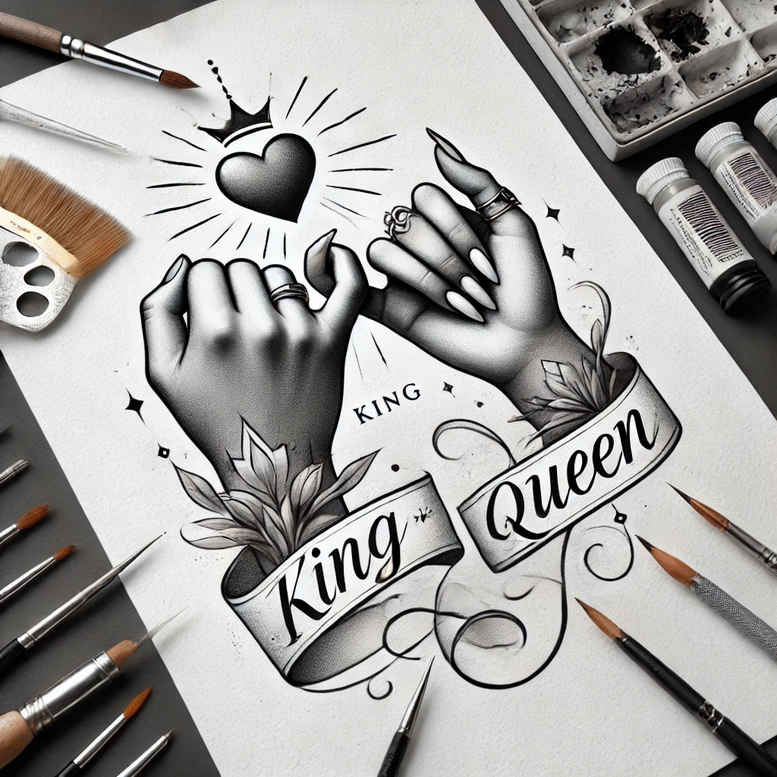 hands-and-love – tattoo design ideas free ai generated – realism-photo-like-tattoo – for-biceps – Gallery: hands-inkby-ai
