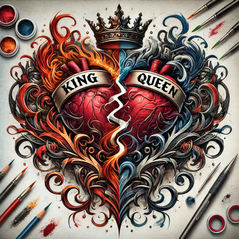 hearts tattoo design ideas Surrealism surreal lighting classic for arm