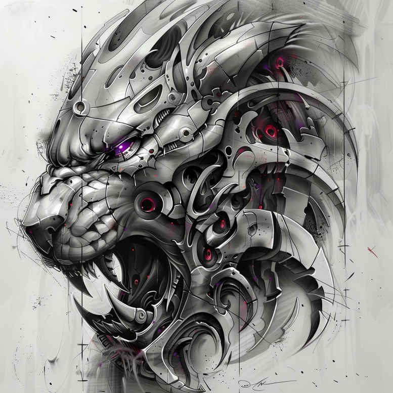 Biomechanika - Free tattoo design ideas ai genereted - inkby.ai