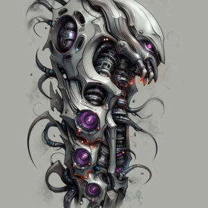Biomechanika - Free tattoo design ideas ai genereted - inkby.ai