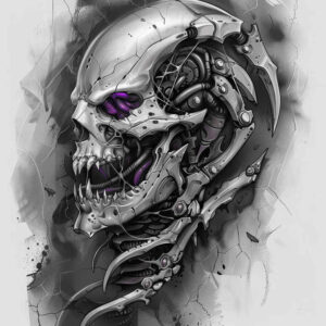 Biomechanika - Free tattoo design ideas ai genereted - inkby.ai