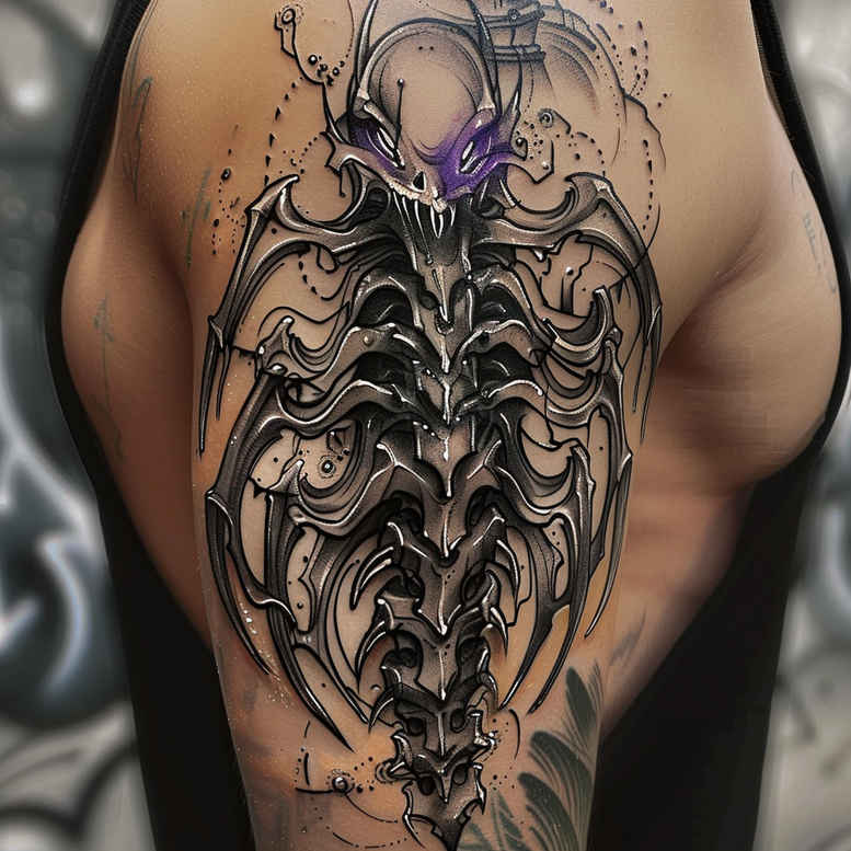 Biomechanika - Free tattoo design ideas ai genereted - inkby.ai