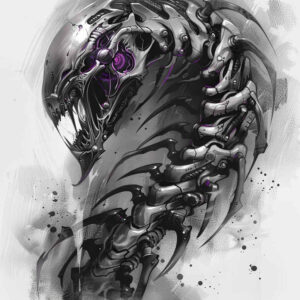 Biomechanika - Free tattoo design ideas ai genereted - inkby.ai