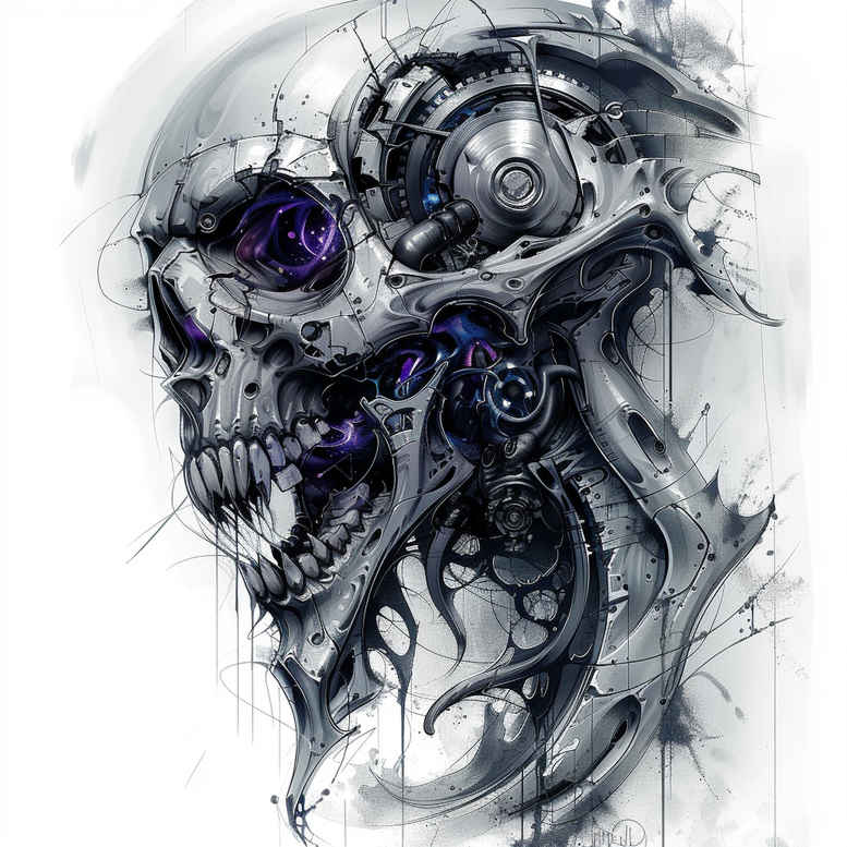Biomechanika - Free tattoo design ideas ai genereted - inkby.ai