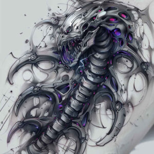 Biomechanika - Free tattoo design ideas ai genereted - inkby.ai