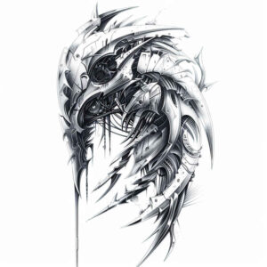Biomechanika - Free tattoo design ideas ai genereted - inkby.ai