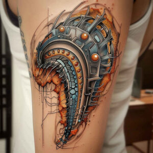 Biomechanika - Free tattoo design ideas ai genereted - inkby.ai