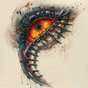 Biomechanika - Free tattoo design ideas ai genereted - inkby.ai