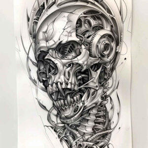 Biomechanika - Free tattoo design ideas ai genereted - inkby.ai