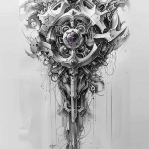 Biomechanika - Free tattoo design ideas ai genereted - inkby.ai