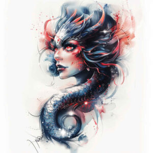 Surrealistyczne postacie - Free tattoo design ideas ai genereted - inkby.ai