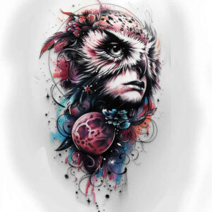 Surrealistyczne postacie - Free tattoo design ideas ai genereted - inkby.ai