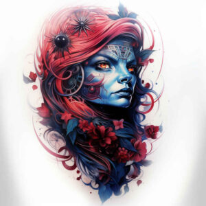 Surrealistyczne postacie - Free tattoo design ideas ai genereted - inkby.ai