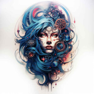 Surrealistyczne postacie - Free tattoo design ideas ai genereted - inkby.ai