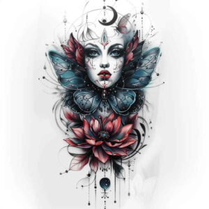 Surrealistyczne postacie - Free tattoo design ideas ai genereted - inkby.ai