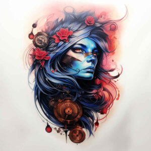 Surrealistyczne postacie - Free tattoo design ideas ai genereted - inkby.ai