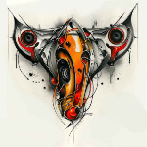Biomechanika - Free tattoo design ideas ai genereted - inkby.ai