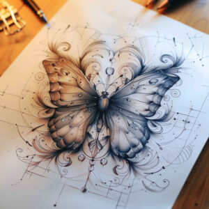 Motyle ćmy ważki - Free tattoo design ideas ai genereted - inkby.ai