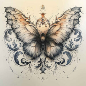Motyle ćmy ważki - Free tattoo design ideas ai genereted - inkby.ai