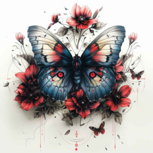 Motyle ćmy ważki - Free tattoo design ideas ai genereted - inkby.ai