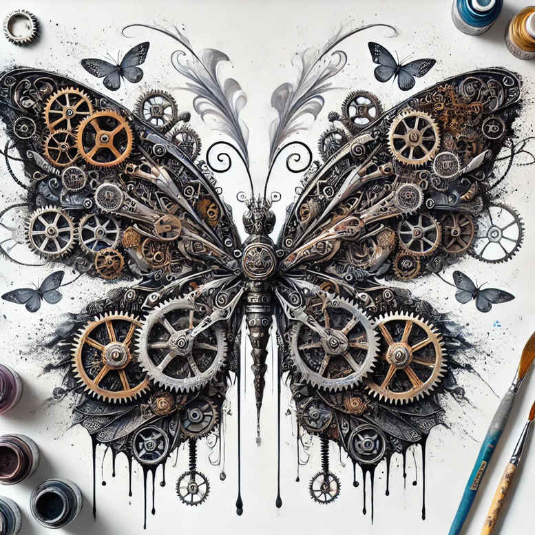 Biomechanika - Free tattoo design ideas ai genereted - inkby.ai
