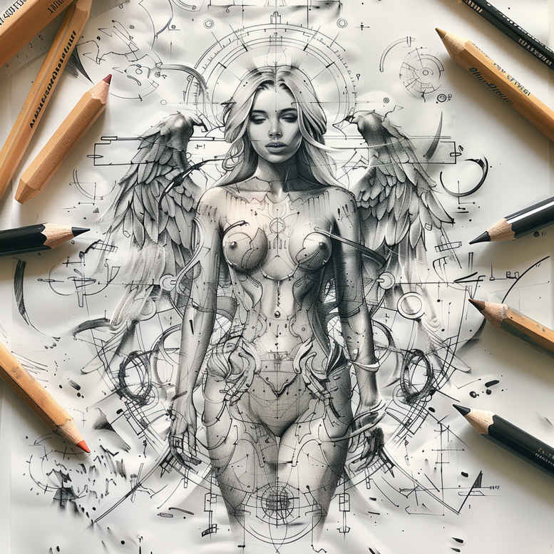Postacie. - Free tattoo design ideas ai genereted - inkby.ai