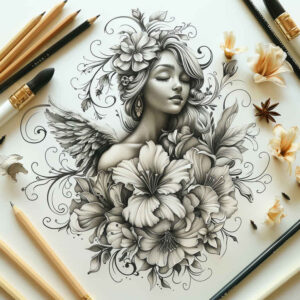 Postacie. - Free tattoo design ideas ai genereted - inkby.ai