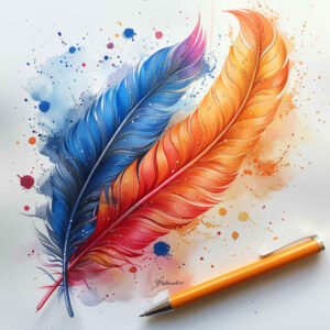 Piórka - Free tattoo design ideas ai genereted - inkby.ai