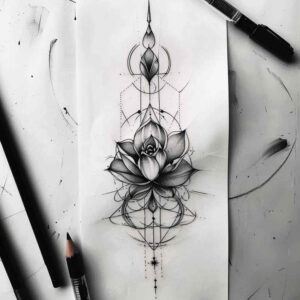 Delikatne kwiaty - Free tattoo design ideas ai genereted - inkby.ai