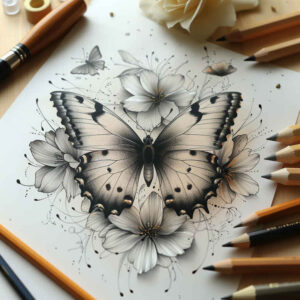 Motyle ćmy ważki - Free tattoo design ideas ai genereted - inkby.ai