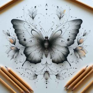 Motyle ćmy ważki - Free tattoo design ideas ai genereted - inkby.ai