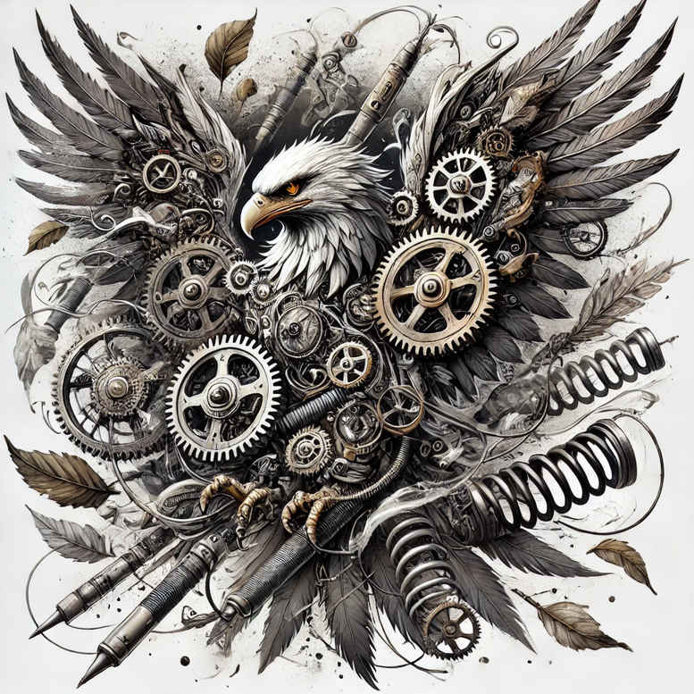 Biomechanika - Free tattoo design ideas ai genereted - inkby.ai
