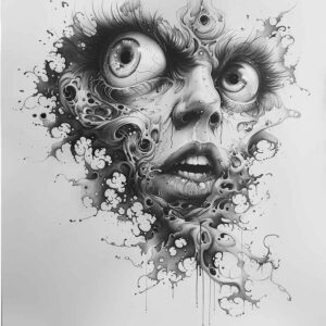Surrealistyczne postacie - Free tattoo design ideas ai genereted - inkby.ai