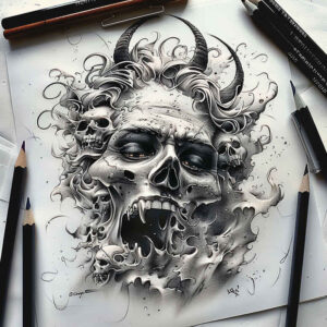 Inne mroczne - Free tattoo design ideas ai genereted - inkby.ai