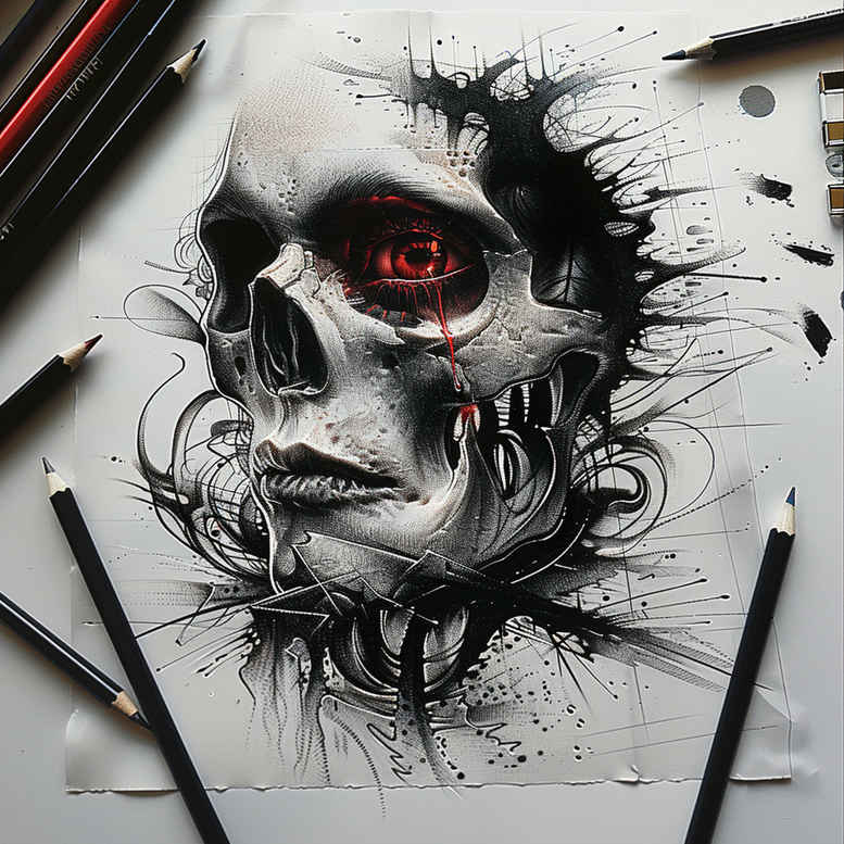 Inne mroczne - Free tattoo design ideas ai genereted - inkby.ai