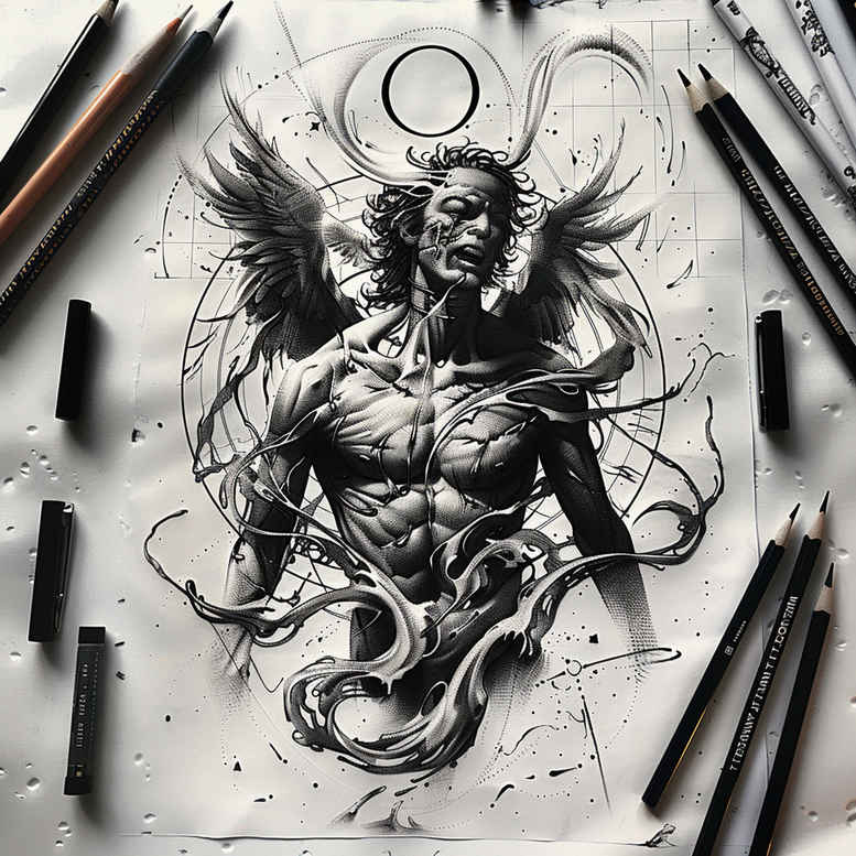 Inne mroczne - Free tattoo design ideas ai genereted - inkby.ai