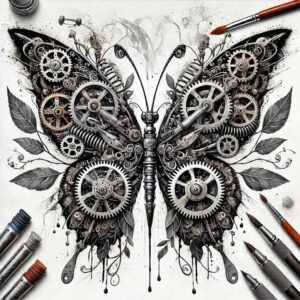 Biomechanika - Free tattoo design ideas ai genereted - inkby.ai