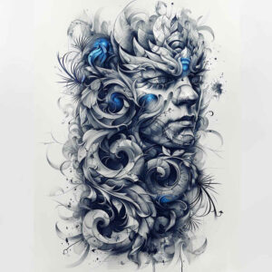Surrealistyczne postacie - Free tattoo design ideas ai genereted - inkby.ai