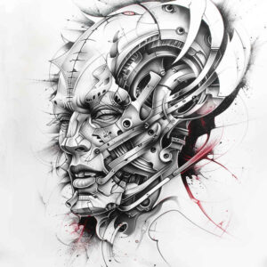 Biomechanika - Free tattoo design ideas ai genereted - inkby.ai