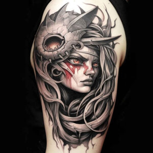 Surrealistyczne postacie - Free tattoo design ideas ai genereted - inkby.ai