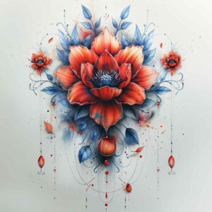 lotuses tattoo design ideas single line flowing lines for abdomen